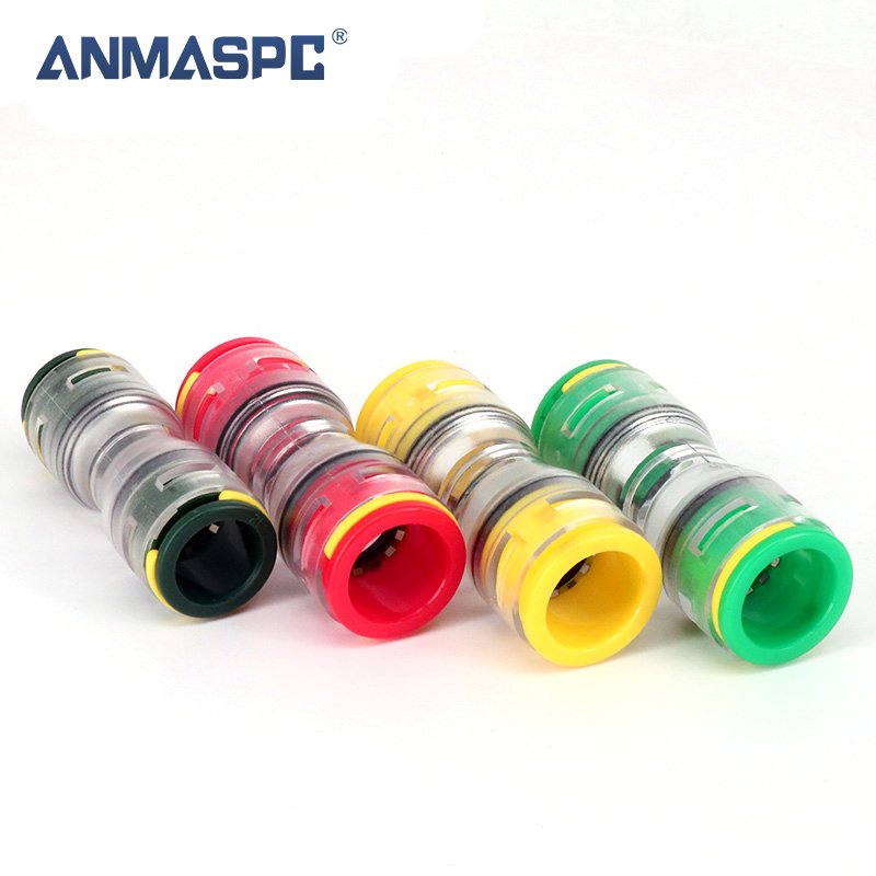 ANMASPC HDPE Direct Burial Tube Use Microduct push fit coupler Straight Connectors Tube Size OD 3/4/5/6/7/8/10/12/14/16/18/20 mm