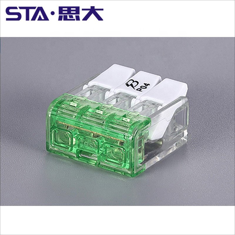 Fast Self-locking 2 3 4 Pin Plug-in Separator Wire Docking Connector LED Lighting Terminal Block with Lever-nut 221-412/413/415