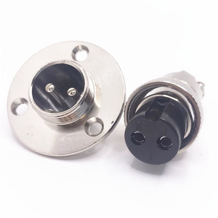 High Quality 2 3 4 5 6 7 8 9 10 Pin Circular Flange Mount Wire Panel Mount Connector Aviation Connector GX16