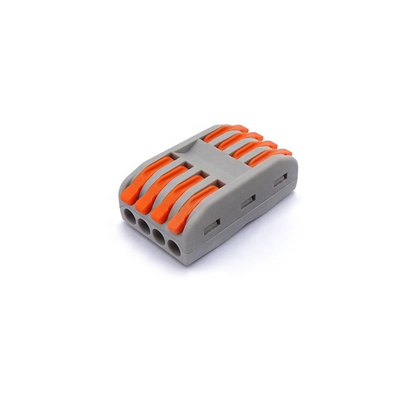 4 in 4 out SPL-4 LEVER-NUTS 4 Conductor Compact push in wire connectors wire to wire type 4 holes terminal block
