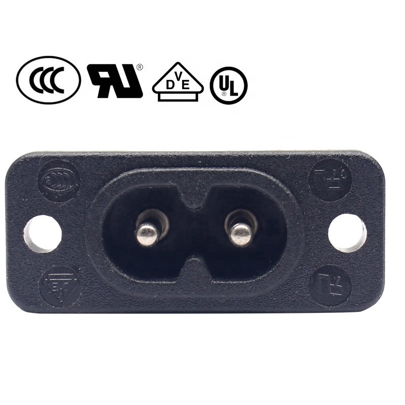 AC Inlet C8 figure 8 Power Socket male Electrical Socket for power connector