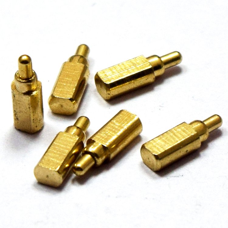 Good quality gold plated computer pins female and male thin famale smt electrode earbuds e2 75 drill pogo pin charing