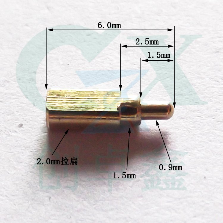 Good quality gold plated computer pins female and male thin famale smt electrode earbuds e2 75 drill pogo pin charing