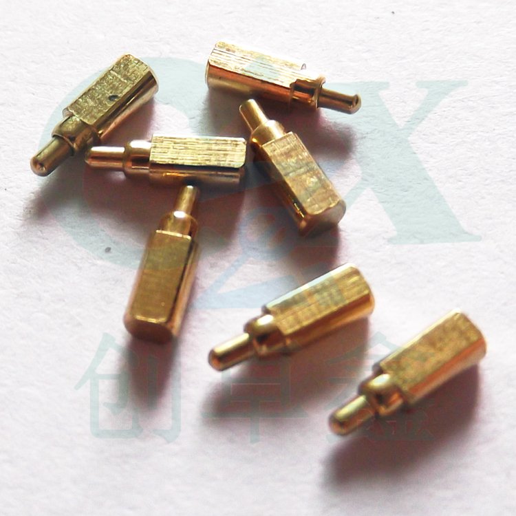 Good quality gold plated computer pins female and male thin famale smt electrode earbuds e2 75 drill pogo pin charing