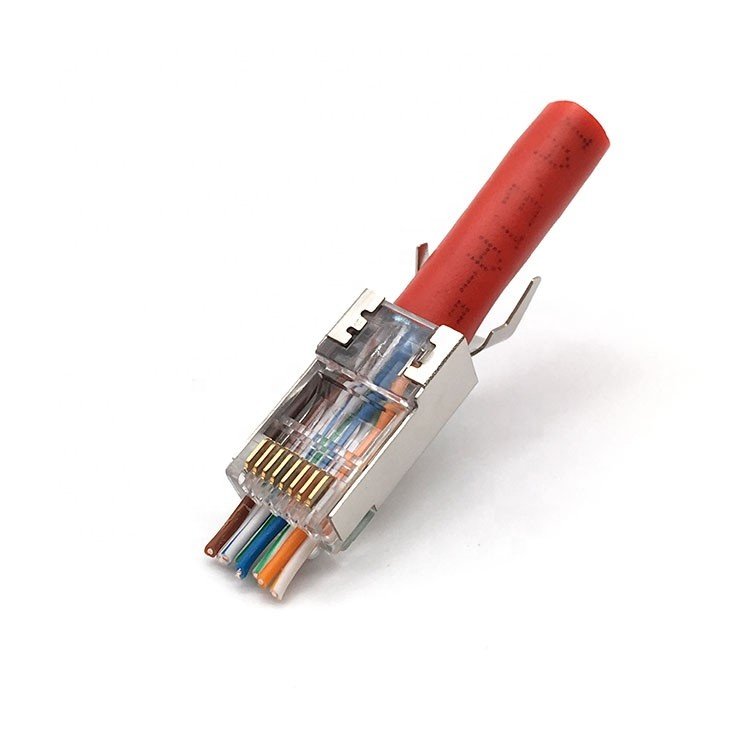 CAT6 FTP EZ TYPE SHIELDED RJ45 MODULAR PLUG 8P8C CONNECTOR