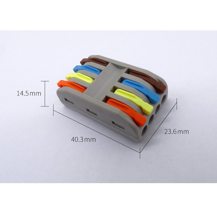 Color handle wire connector AP-2-4 Fast wiring terminal Four in four out wiring terminal