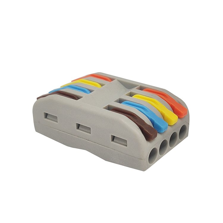 Color handle wire connector AP-2-4 Fast wiring terminal Four in four out wiring terminal