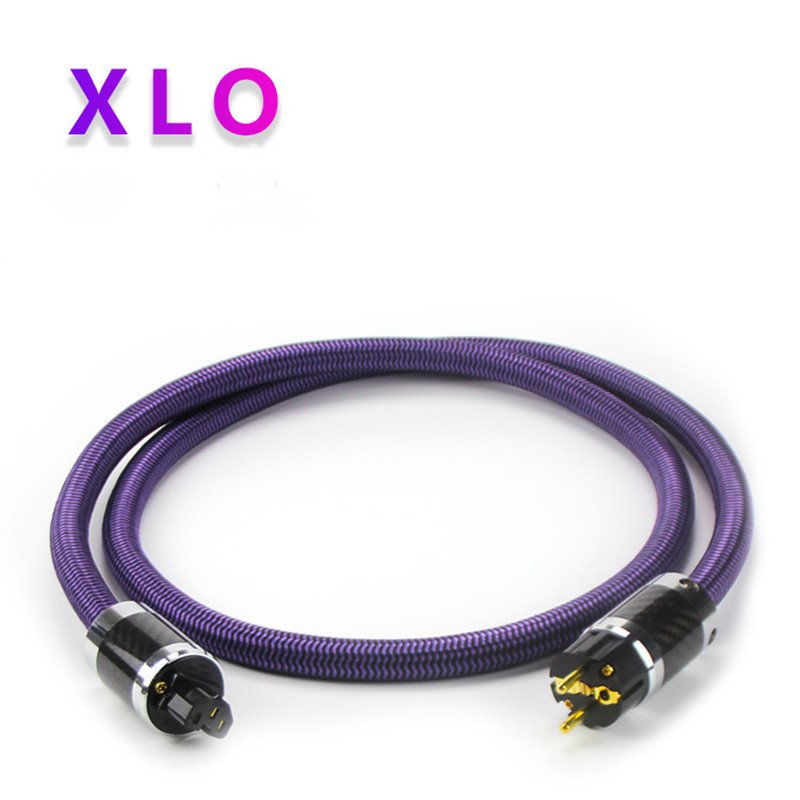 HiFi Audiophile XLO AC Power Cable CD Amplifier Audio Cable OFC Power Cord With US/EU Plug IEC Connector