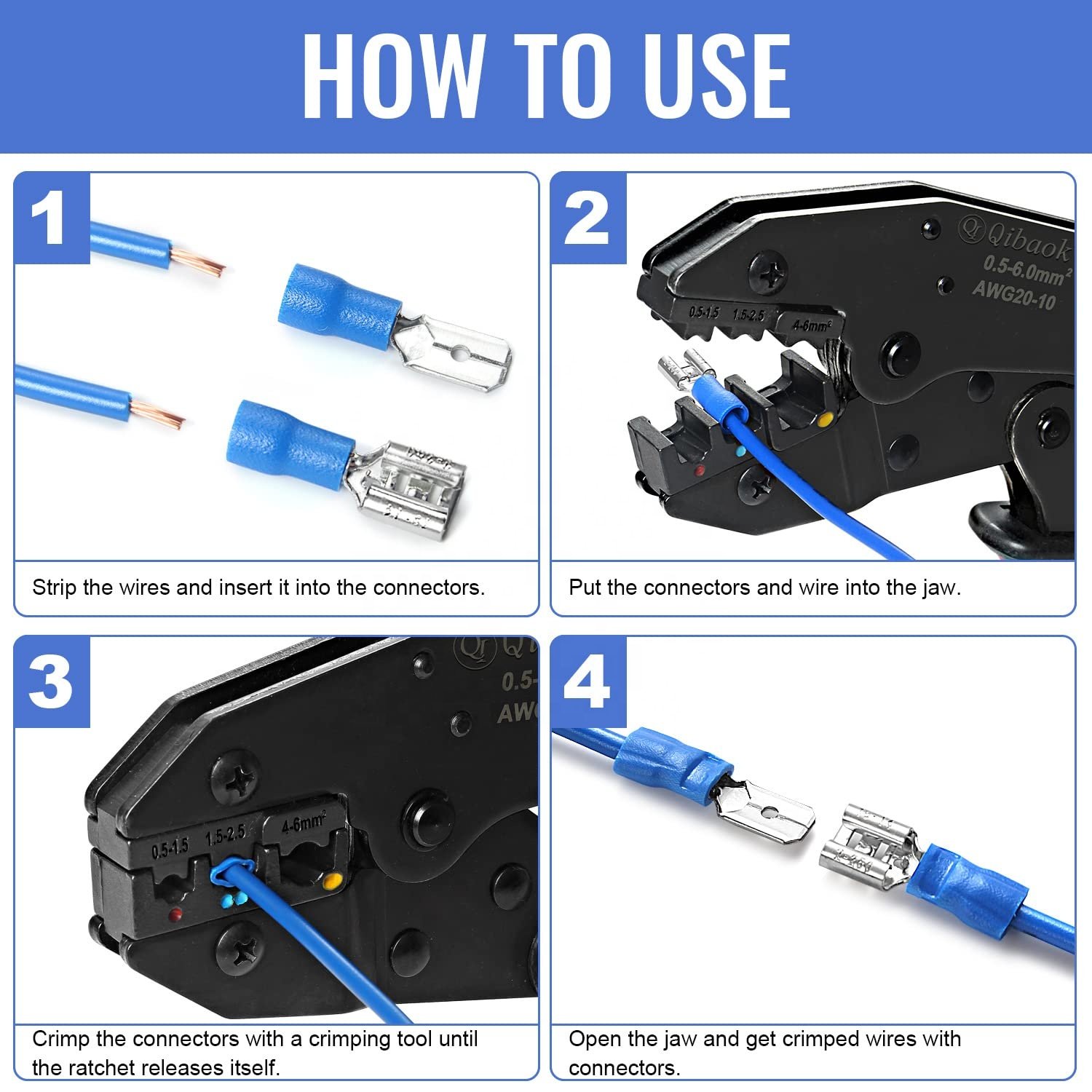 280PCS Combination Electrical Wire Connectors Set Insulated Wire Crimp Terminals Kit Mixed Assorted Lug Kit with Case