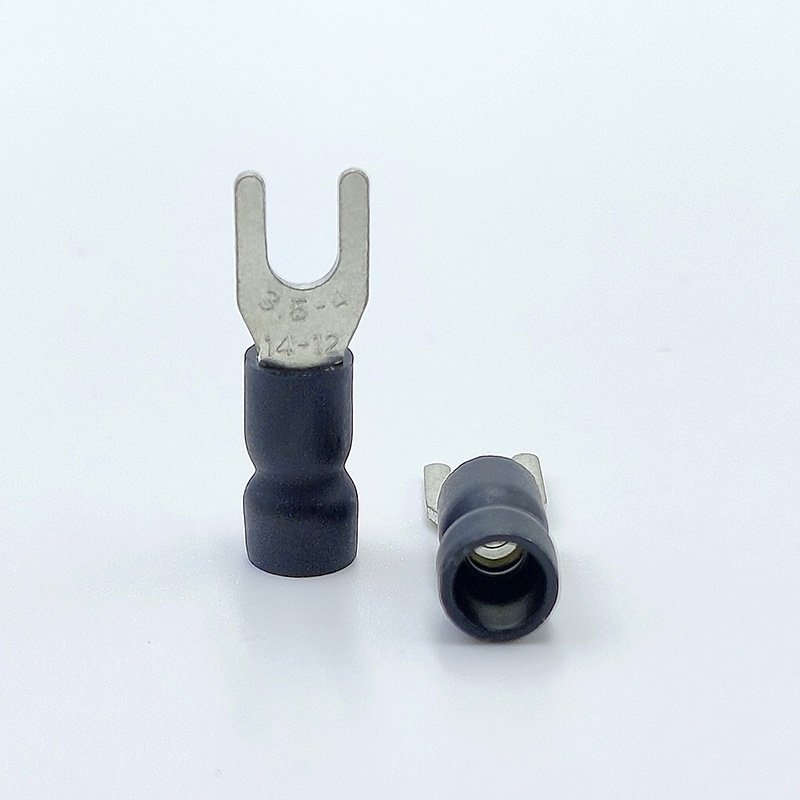 Easy to enterForked Shape Pre-Insulated Terminals SV End U-Shaped Copper Lug Power Cable Connector