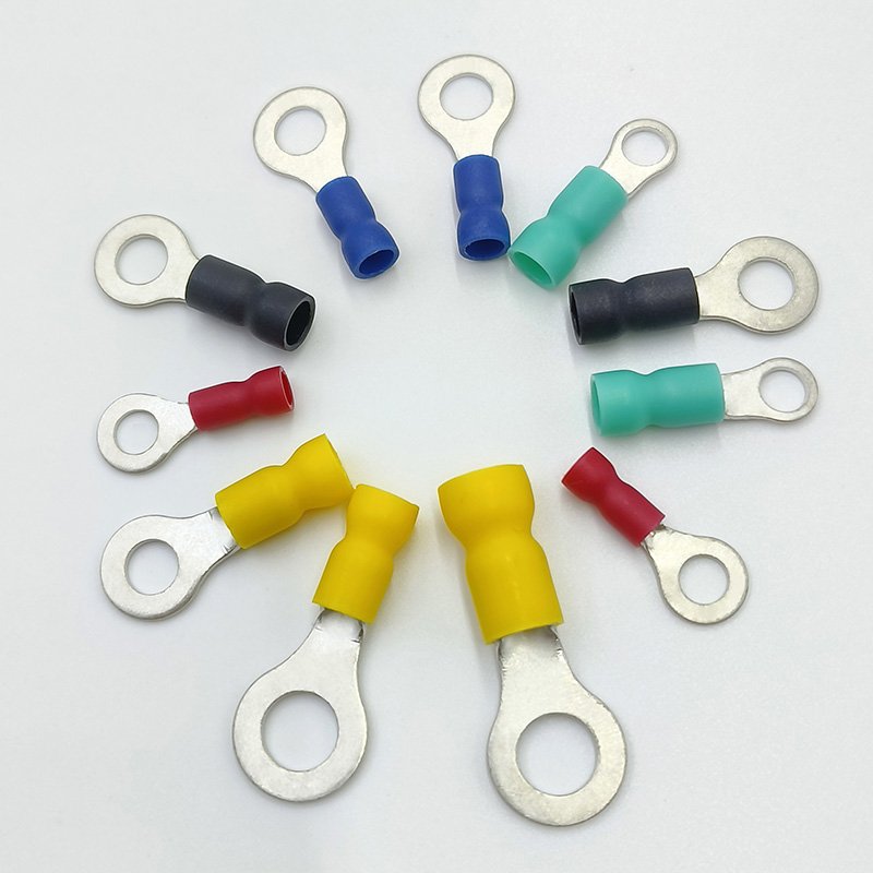 Easy to enterForked Shape Pre-Insulated Terminals SV End U-Shaped Copper Lug Power Cable Connector