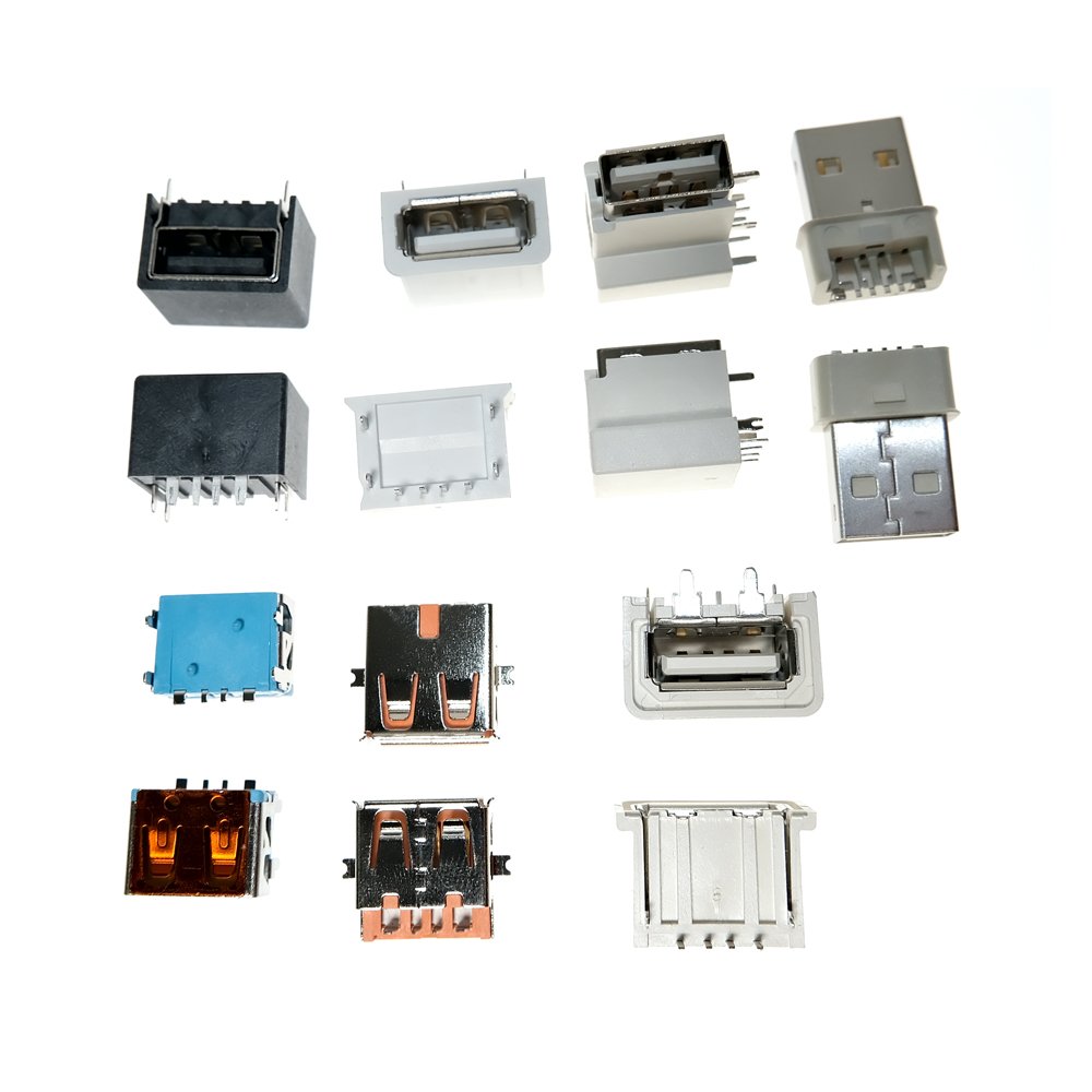 FPIC OEM waterproof metal shell housing 65 watt 24 pin 6pin male female solder panel mount gold connector usb type c socket