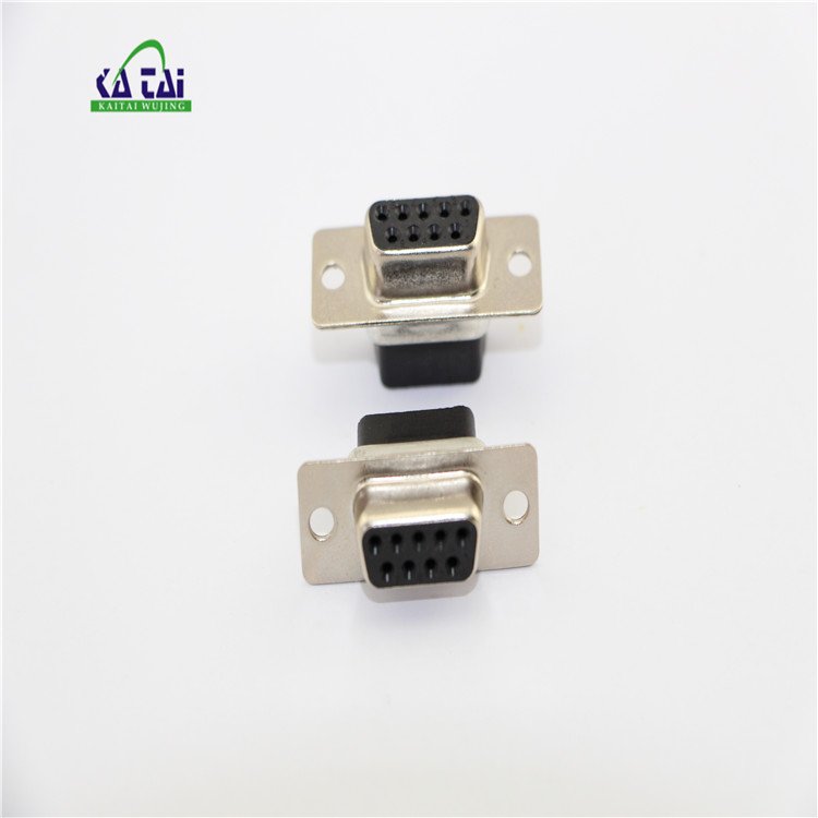 D sub RS232 9P Crimp connector DB9 high density connector 9 pin male female DB9 male Crimp Connector