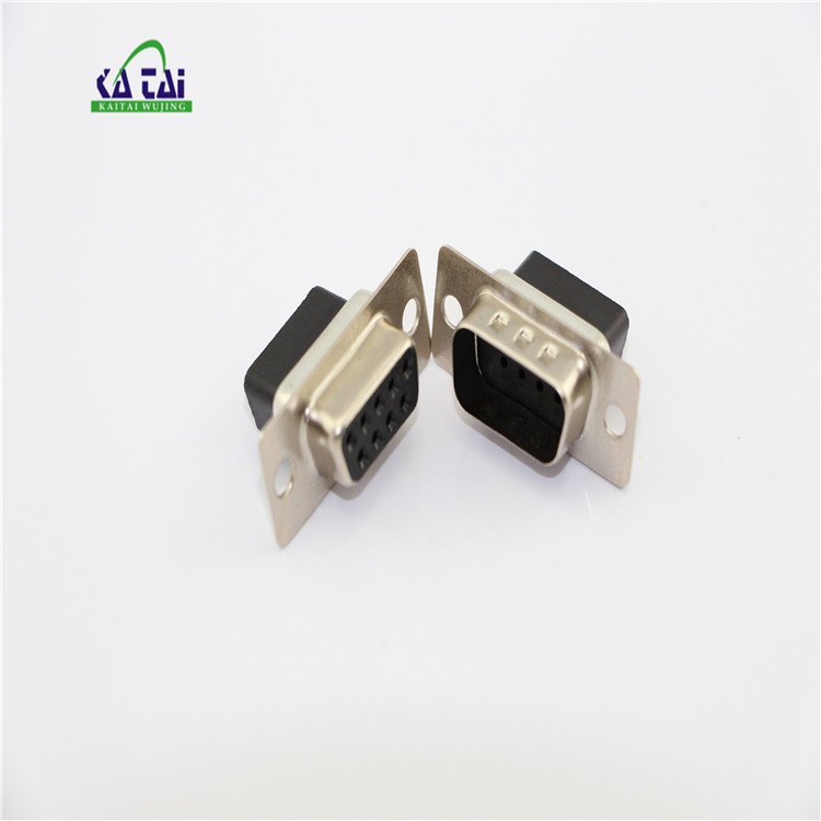 D sub RS232 9P Crimp connector DB9 high density connector 9 pin male female DB9 male Crimp Connector