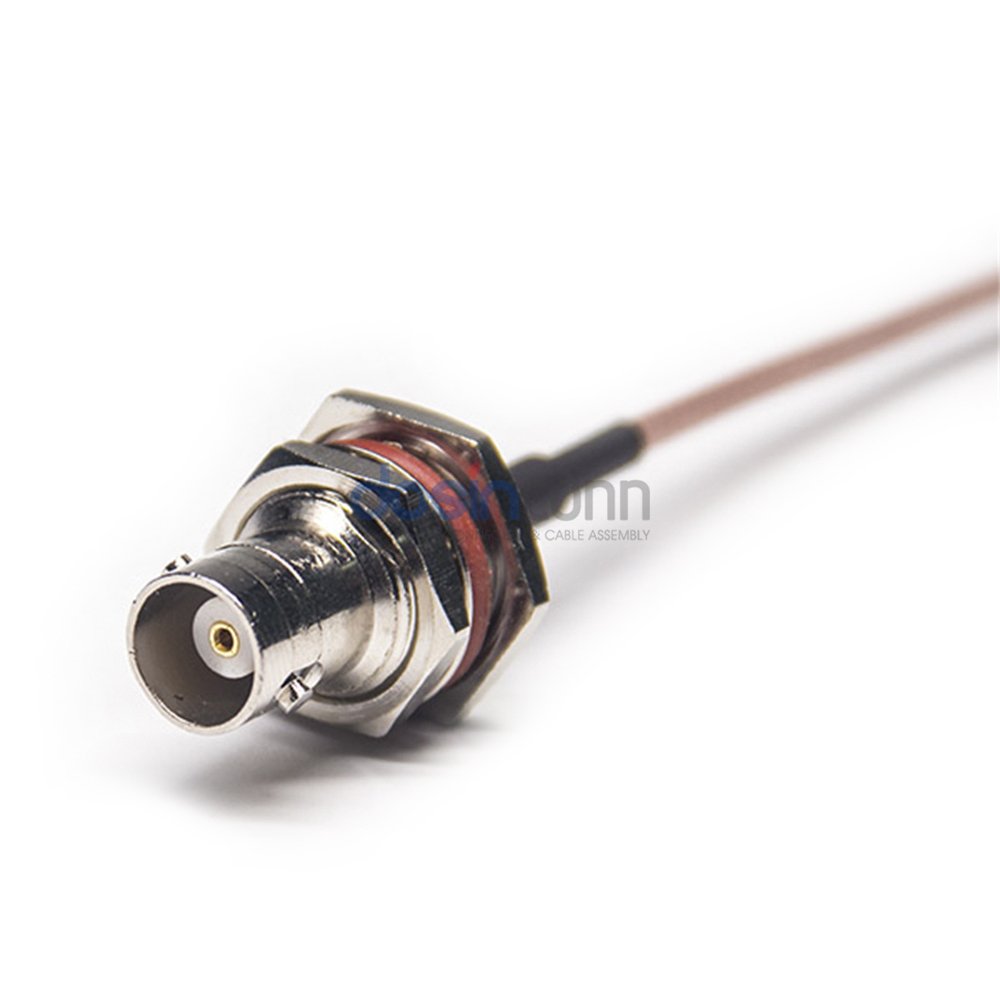 SMA Male to BNC Female IP67 Panel Mount Adapter Connector RG178 RG316 Coaxial Cable Assembly