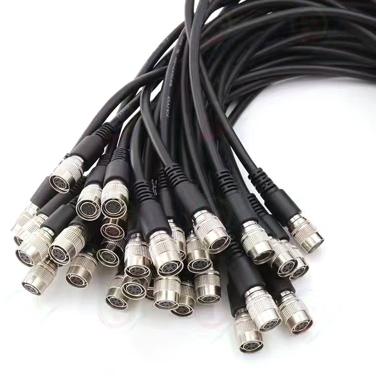 Power-i/o Cable Hrs 6p/open HIROSE 6 Pinhole (HRS cable camera Push Pull connector hirose -HR10A)
