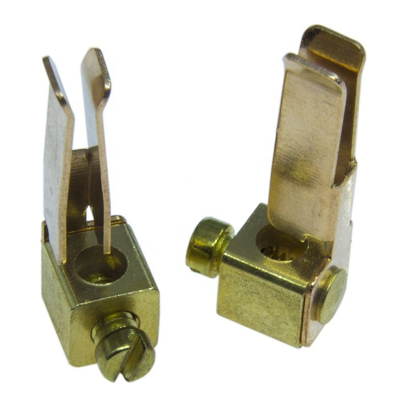 connector terminal brass spring contact,screw terminal female brass contact