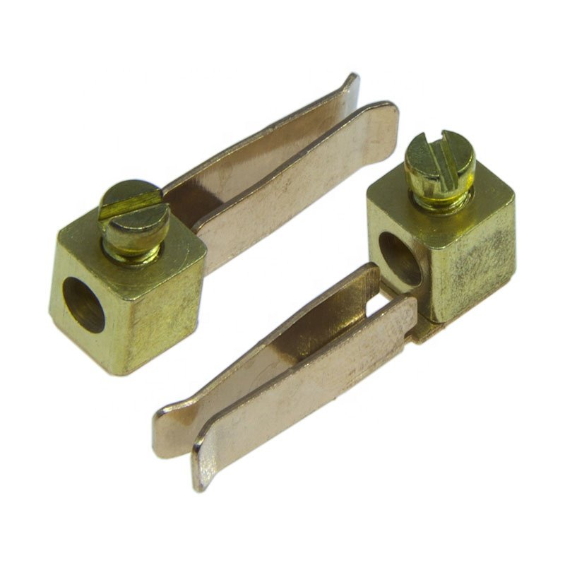connector terminal brass spring contact,screw terminal female brass contact