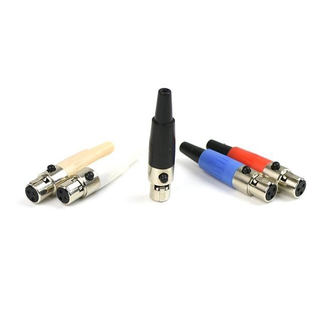 High quality female and male 3 pin mini XLR audio connector