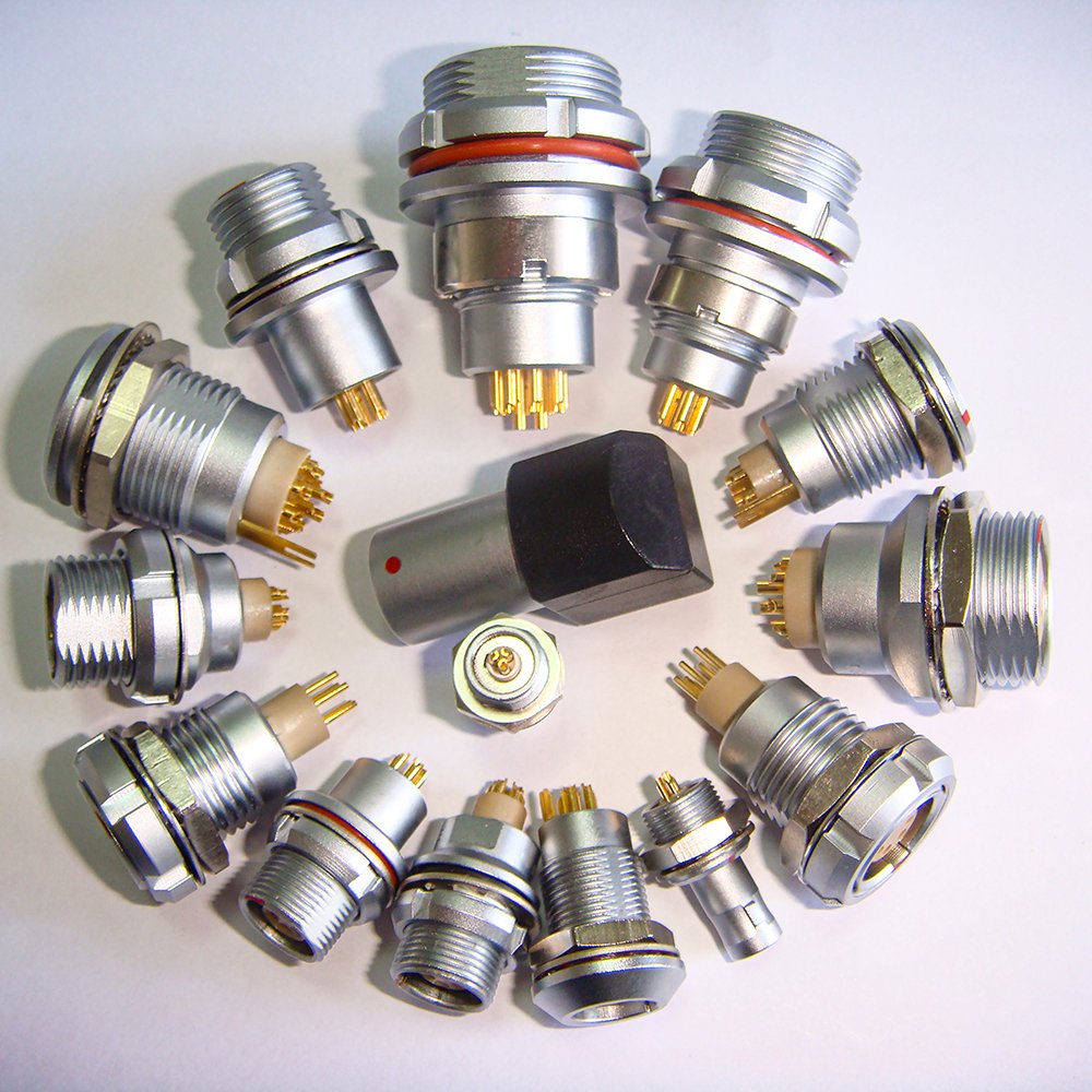 EPG 90 Elbow 90 Degree Socket For Printed Circuit Board Circular Precision Connector For Medical Imaging Cardiac Aids
