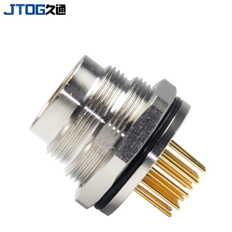 M16 Waterproof Metal Aviation Plug 19pin PCB Rear Mount Male Socket Connector
