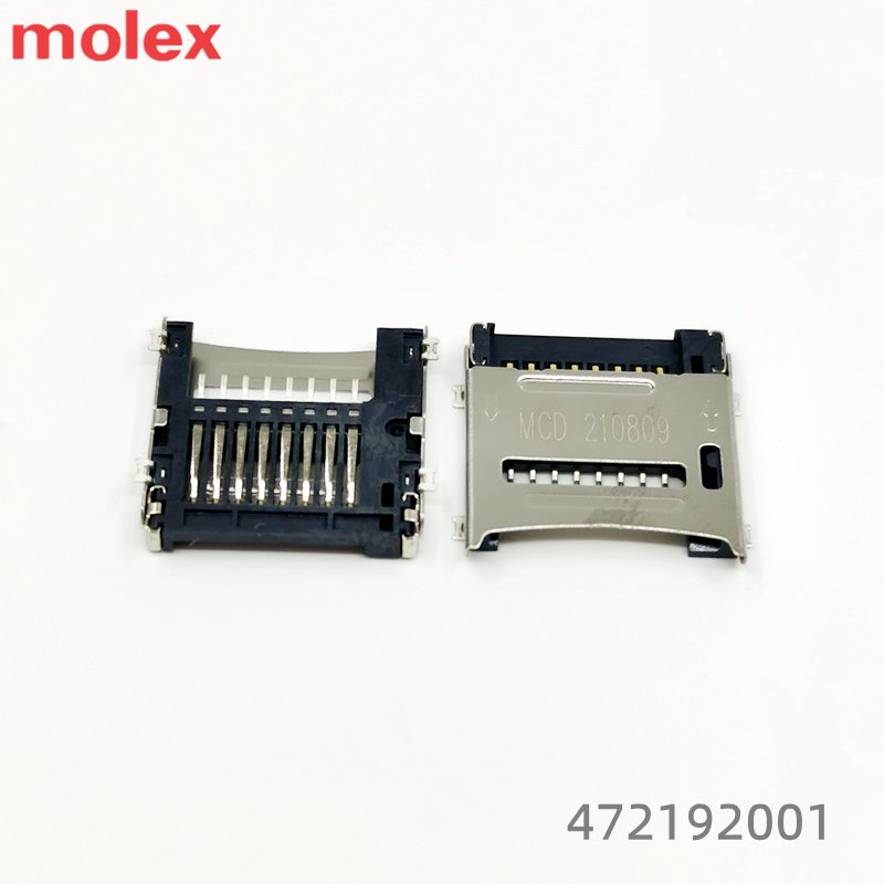 Original Micro SD Card Molex Connector 472192001 Hinged Type 8 Pin Clamshell Holder Plug Header Connector for Sale