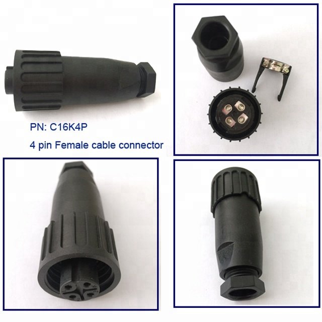 Waterproof Socket Black Adapter Automotive Termina Connectors Male Female 2 4 6 8 Pins Usb 3.1 Type C Female 10 Pin CSP