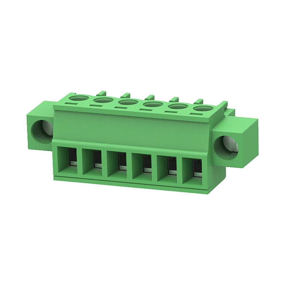 15EDGKM PCB terminal blocks pluggable socket male female connector with flange
