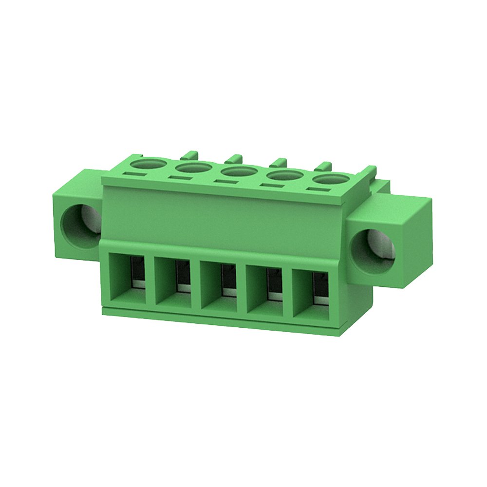 15EDGKM PCB terminal blocks pluggable socket male female connector with flange