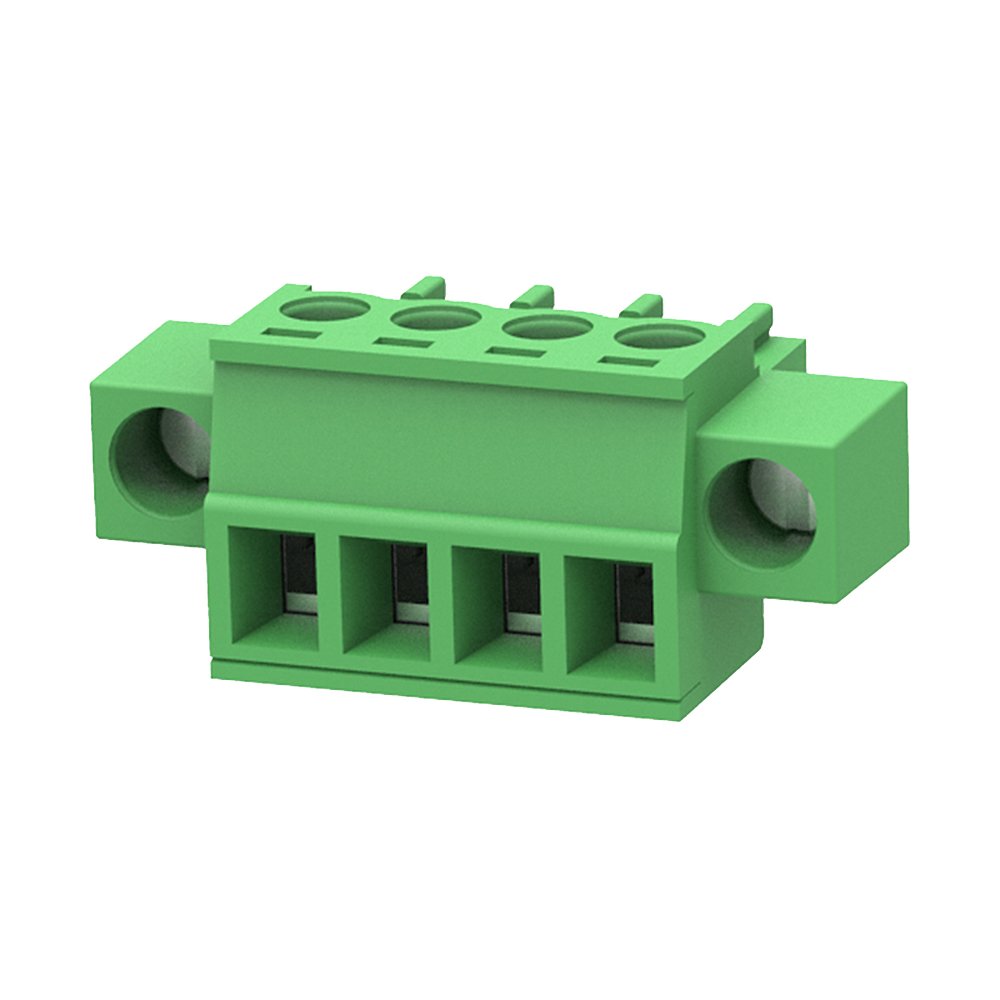 15EDGKM PCB terminal blocks pluggable socket male female connector with flange
