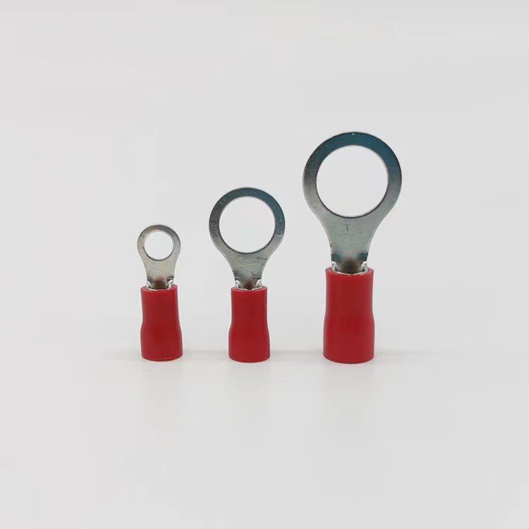RV Series Nylon PVC Copper Brass Pre- Insulated Ring Terminals TO-JTK type connector wire lug round ring cord end terminal