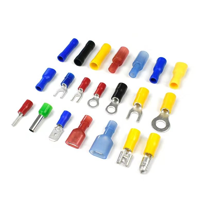 RV Series Nylon PVC Copper Brass Pre- Insulated Ring Terminals TO-JTK type connector wire lug round ring cord end terminal