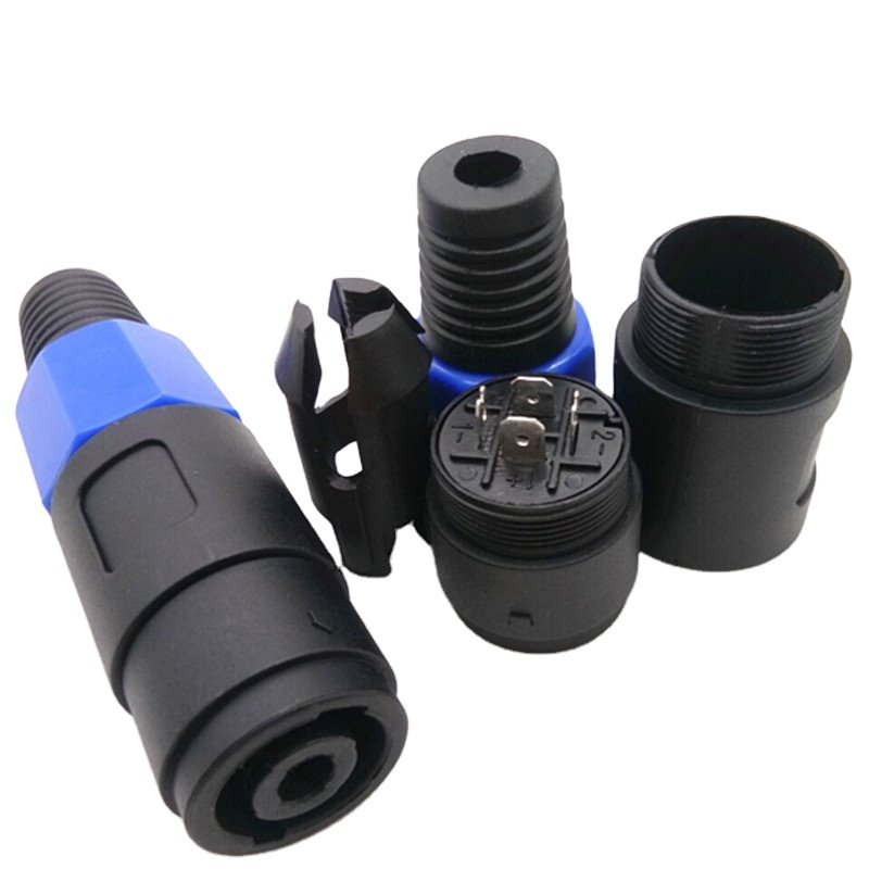 4 Pole Speaker Speakon Connector NL4FC 4Pin Speakon Connector Jack Female Plug 4 pin NL4 Female Speakon Connector for Speakers
