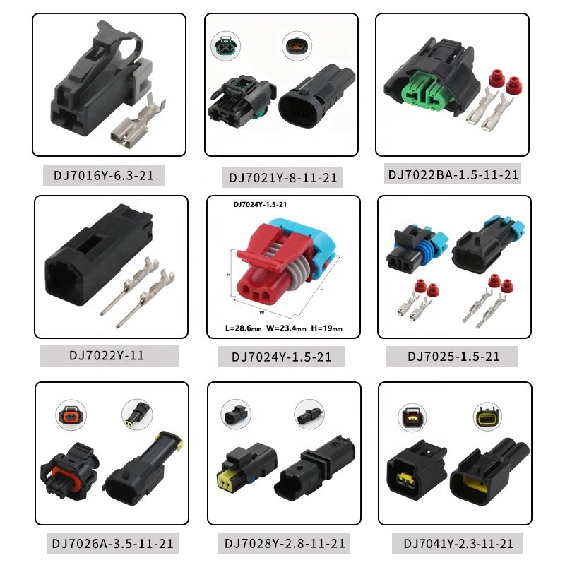 DJ7063Y-0.6-11/21 amp connector automotive electrical connectors 1-967587-3 1-967616-1 waterproof male female quick connector