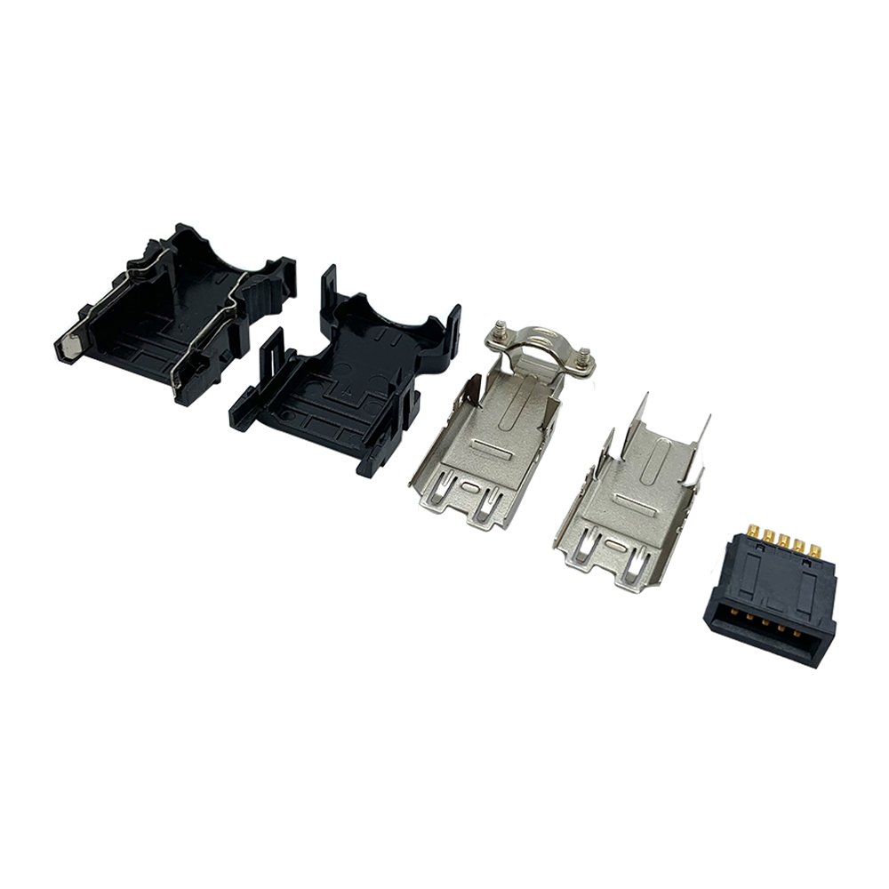 SM 10Pin,SM 10P,1394 10pin,1394 10P male Servo motor connector,MR-J3CN2 Encoder Connector for Mitsubishi Servo Motor,54599-1019