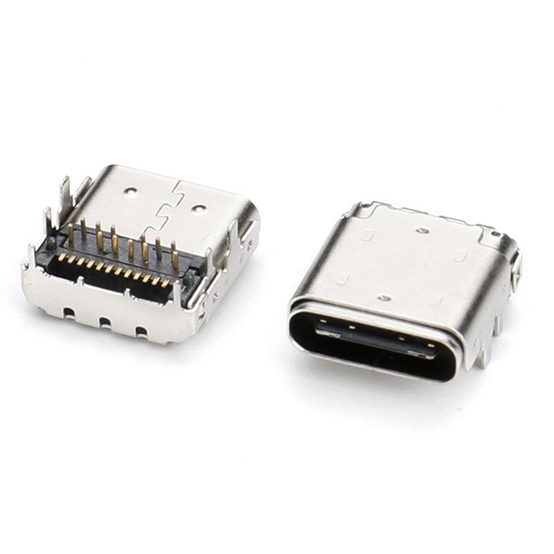 12pin DIP USB C connector Mini male female 5 6 16 24 pin A B C socket USB connector for PCB kyocera charging connector