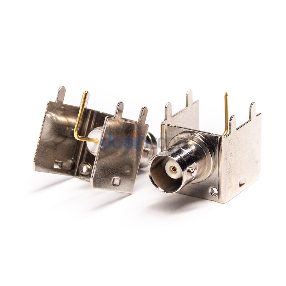 BNC Angle Connector BNC PCB Mount Female Jack connector for Antennas Broadcast Medical Equipment