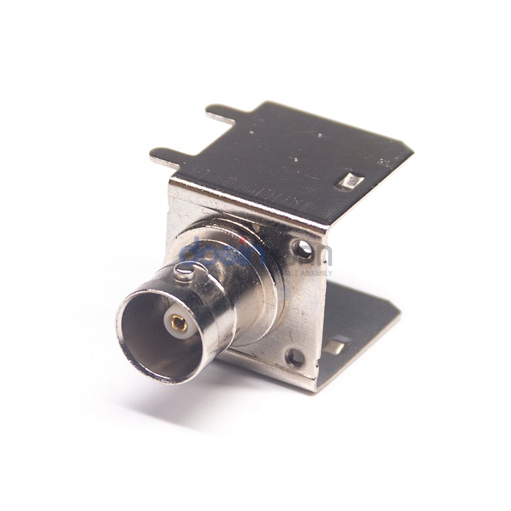 BNC Angle Connector BNC PCB Mount Female Jack connector for Antennas Broadcast Medical Equipment