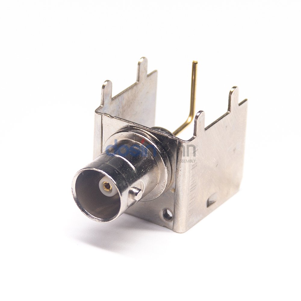 BNC Angle Connector BNC PCB Mount Female Jack connector for Antennas Broadcast Medical Equipment