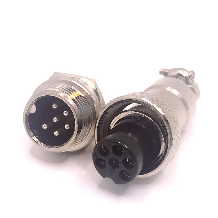 5A 12MM 6 Pin Female Aviation Connector Plug Male Panel Socket GX12 6 Poles Connectors
