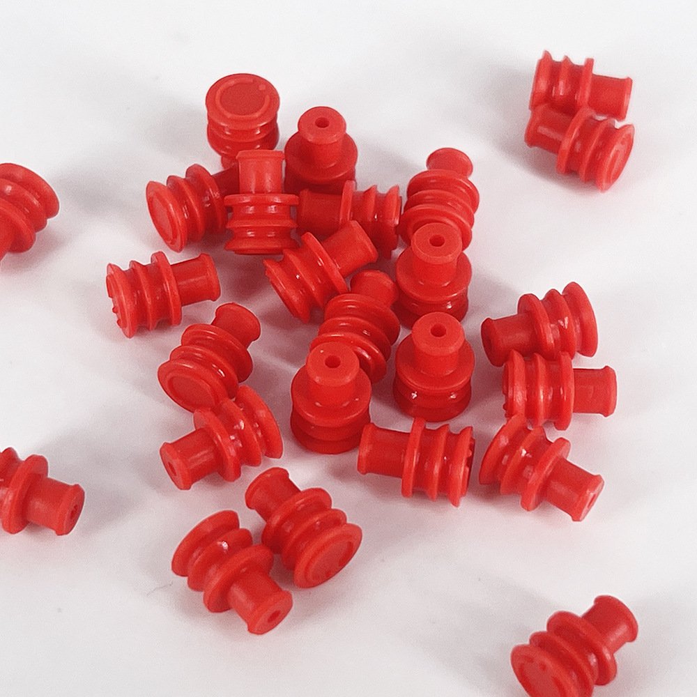 Silicone rubber car special waterproof bolt seal plug 282081-1 Connector plug-in high imitation Tyco single wire