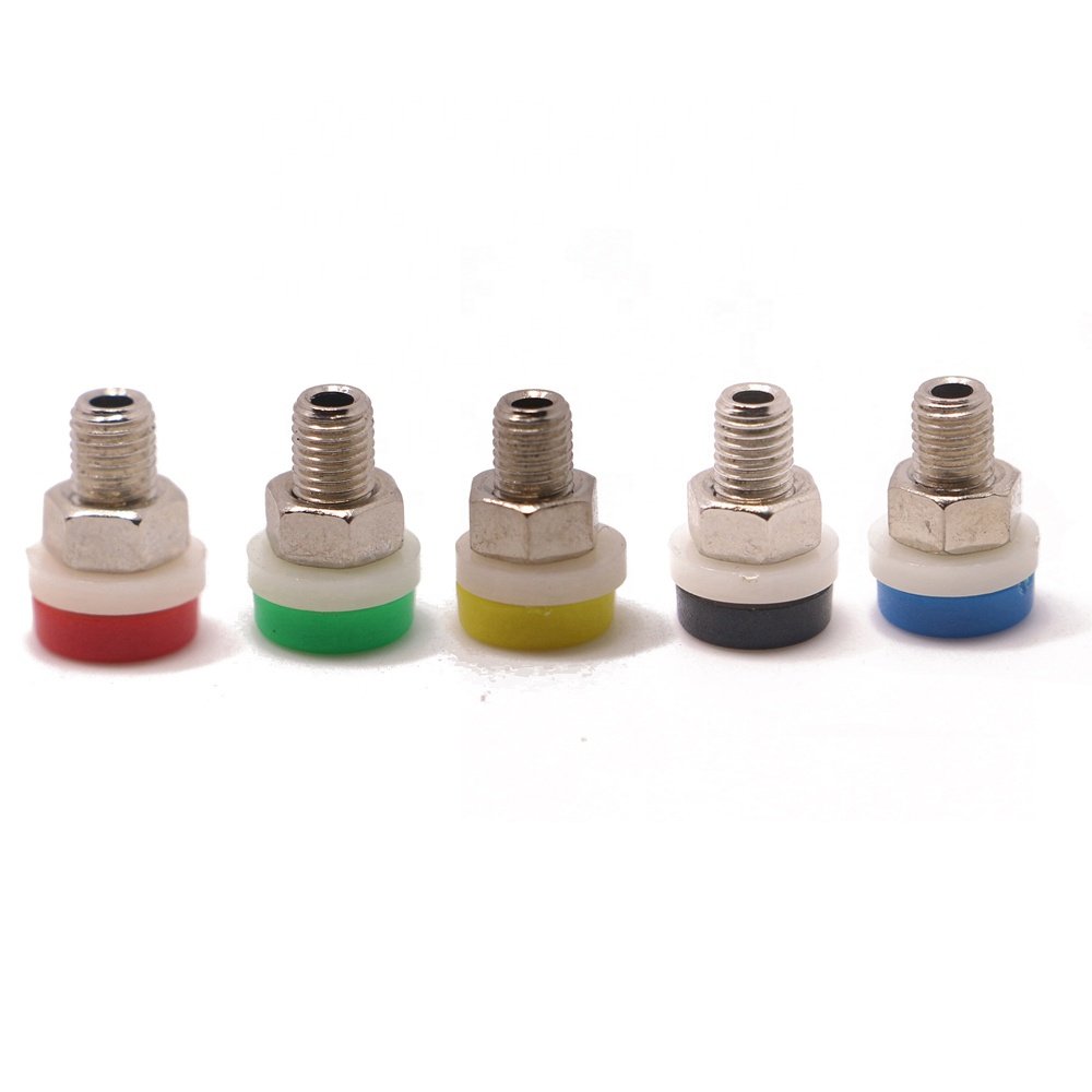 5 Color brass 2 mm safety Banana JACK Socket female terminals connector for 2MM BANANA PLUG Test Probes Instrument