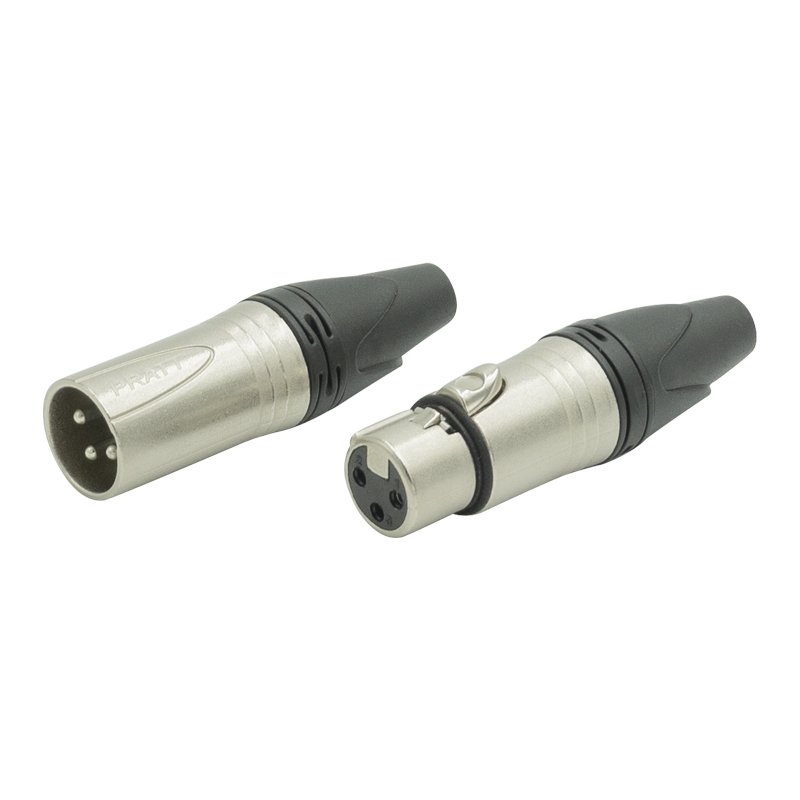 PRATT Audio Microphone Professional Shell 3 pin right angle XLR Male and Female Plug Cables Connector Adaptador Golden plate pin