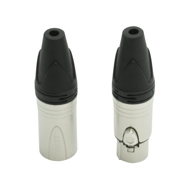PRATT Audio Microphone Professional Shell 3 pin right angle XLR Male and Female Plug Cables Connector Adaptador Golden plate pin