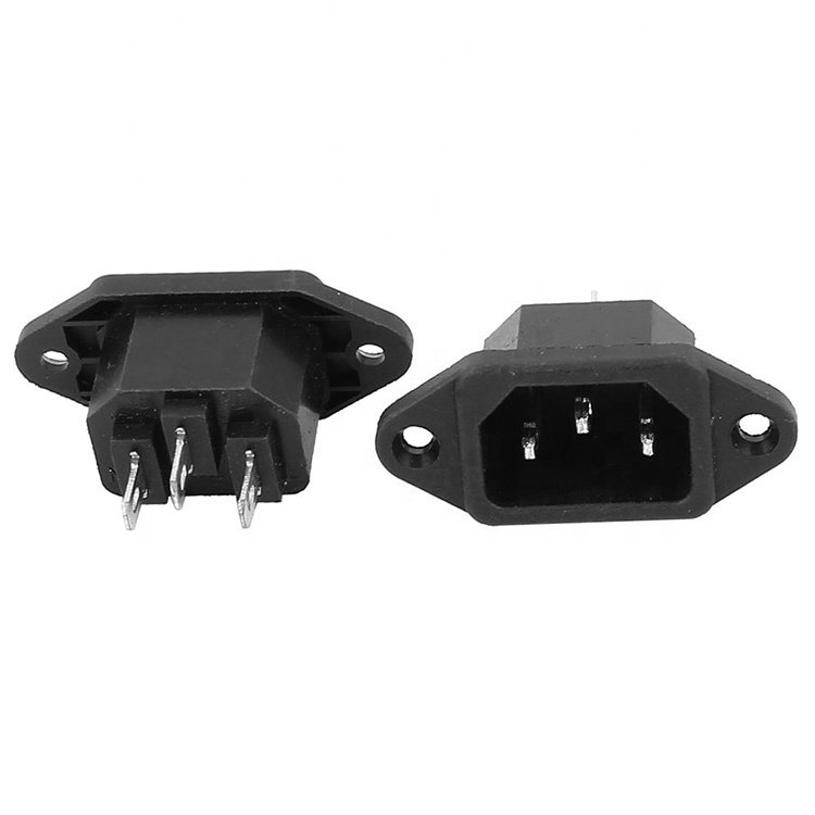 IEC 320 C14 Panel Mount Plug Adapter Connector Socket