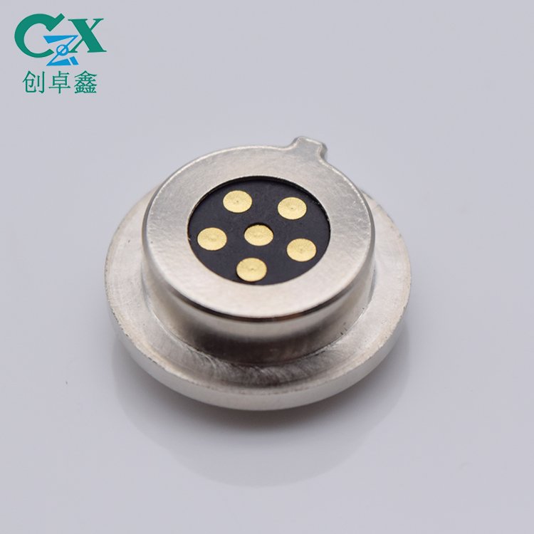6 pin magnetic connector small round magnetic pin connector charging cable