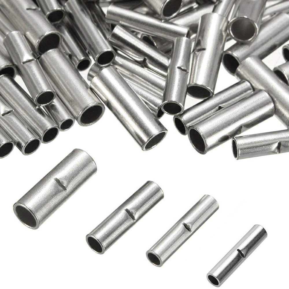 China Manufacturer Wire Ferrules Copper Crimp Connector Non Insulated Electrical Tinned Butt Splice Terminal