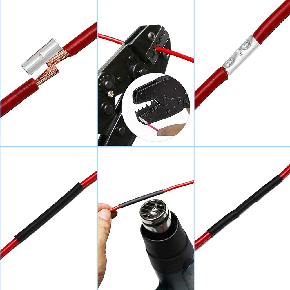 China Manufacturer Wire Ferrules Copper Crimp Connector Non Insulated Electrical Tinned Butt Splice Terminal