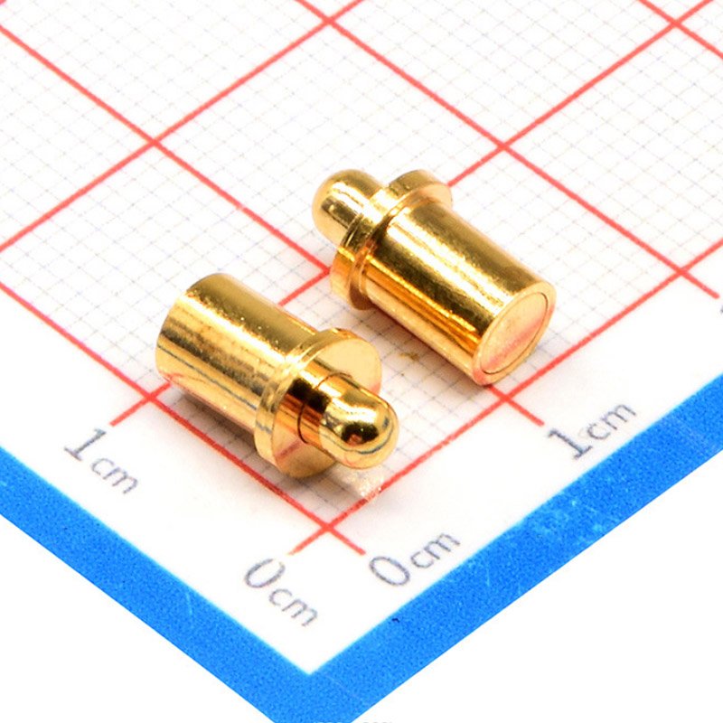 6x10.0H 3u Non-Standard Pin Male Female Springs Round Pogo Pin Connector