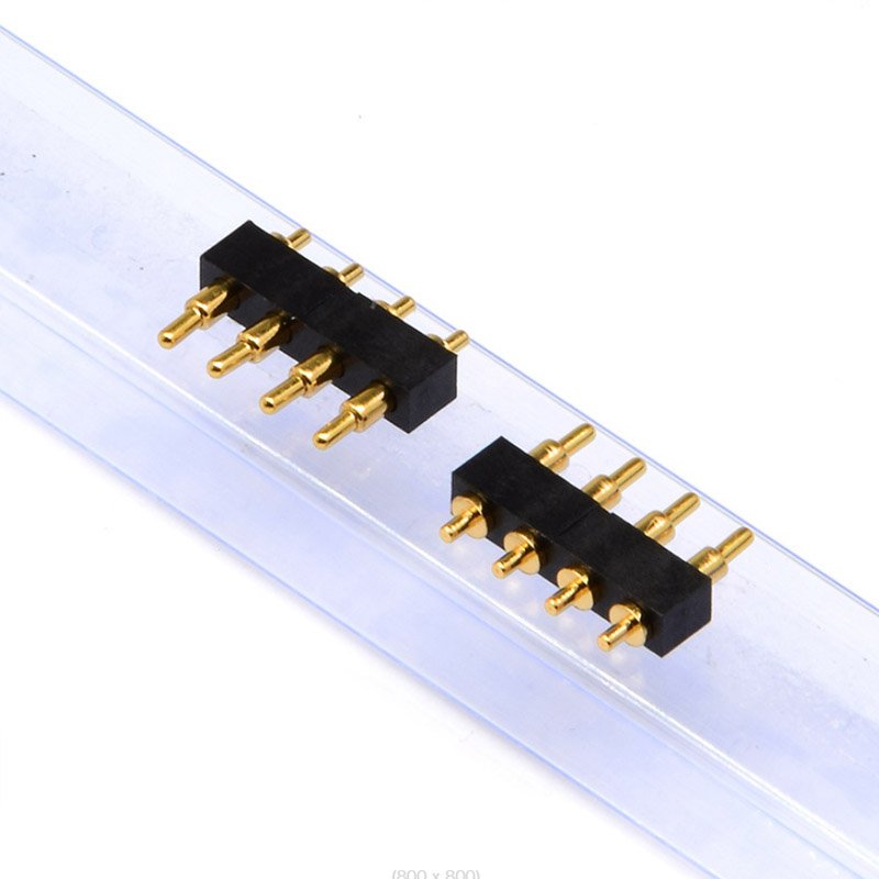 6x10.0H 3u Non-Standard Pin Male Female Springs Round Pogo Pin Connector